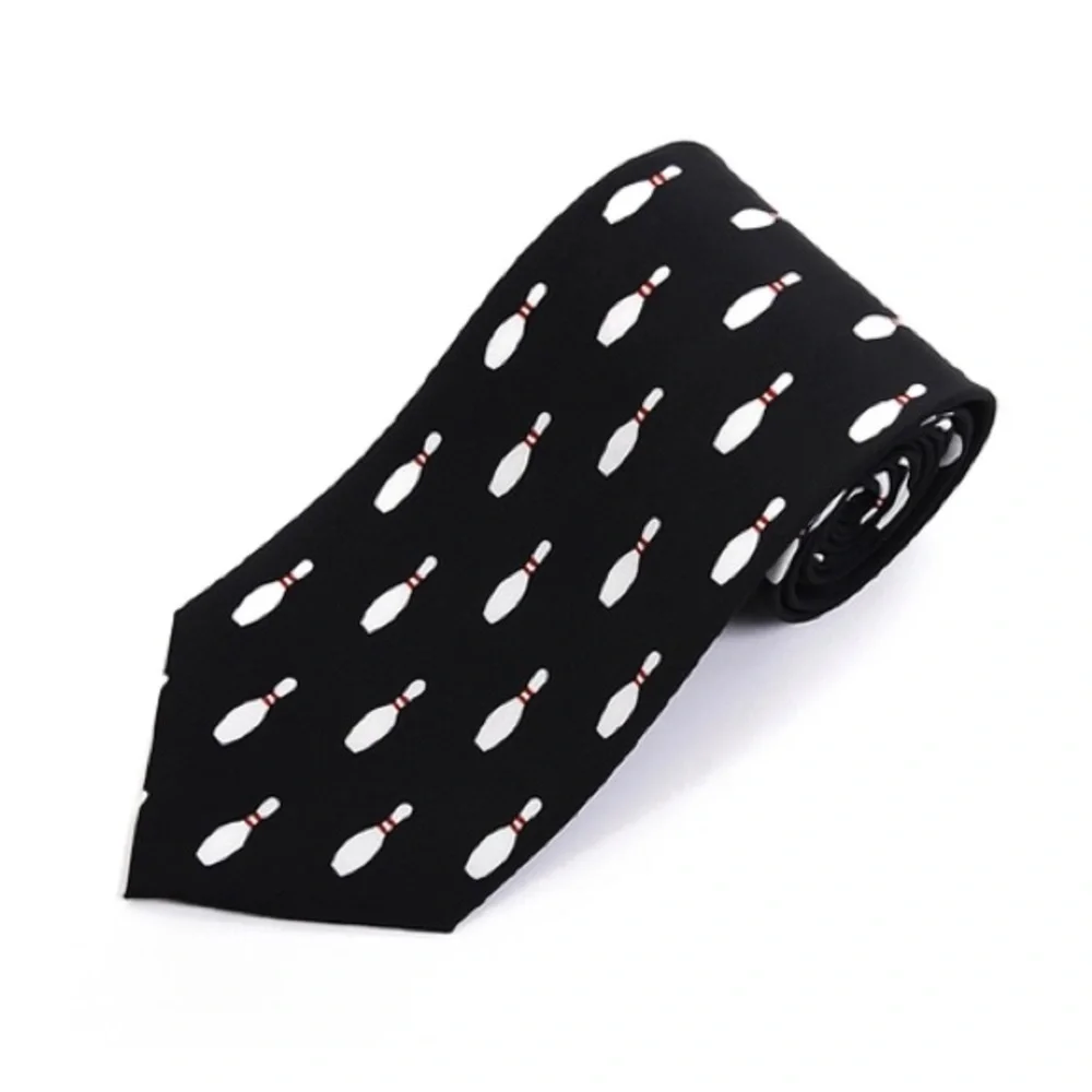 Bowling Themed Fun Tie Gift Set of 3 Discount Shipping!